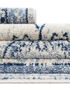 Horizon Collection Area Rug -  Meridian Rectangle Ivory Blue  lifestyle 17