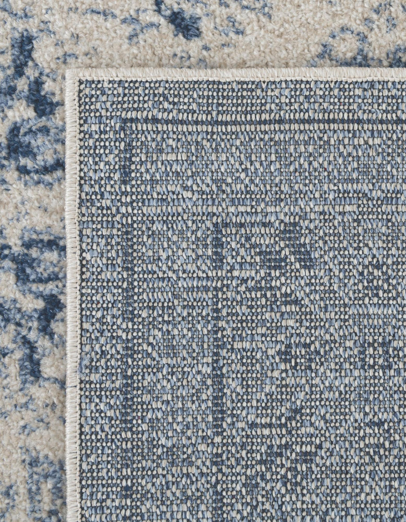 Horizon Collection Area Rug -  Meridian Rectangle Ivory and Blue  lifestyle 50
