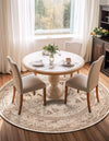 Horizon Collection Area Rug -  Meridian Round Ivory  lifestyle 68
