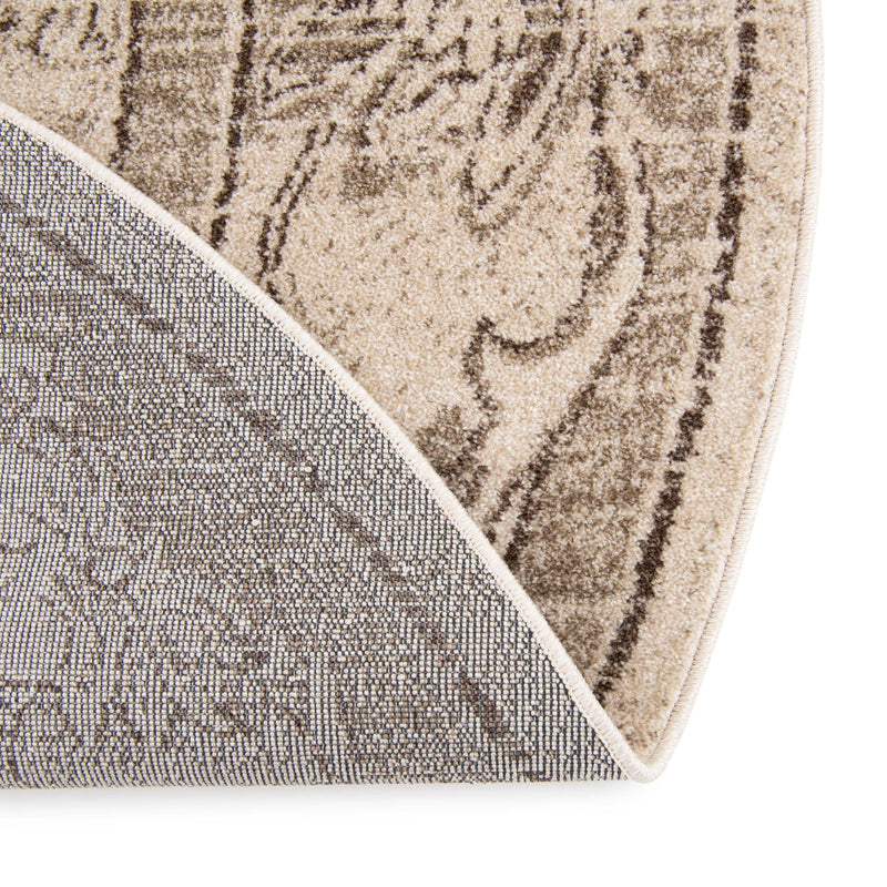 Horizon Collection Area Rug -  Meridian Round Ivory  lifestyle 76