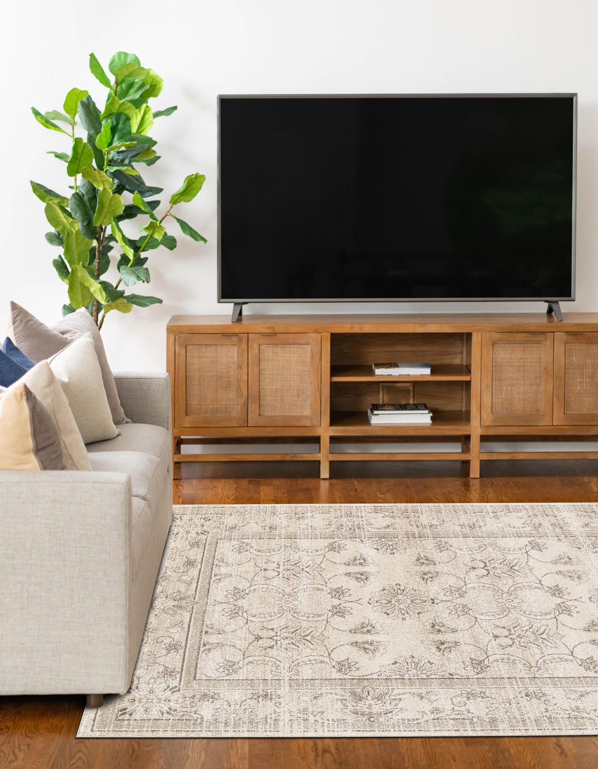 Horizon Collection Area Rug -  Meridian Rectangular Ivory  lifestyle 46