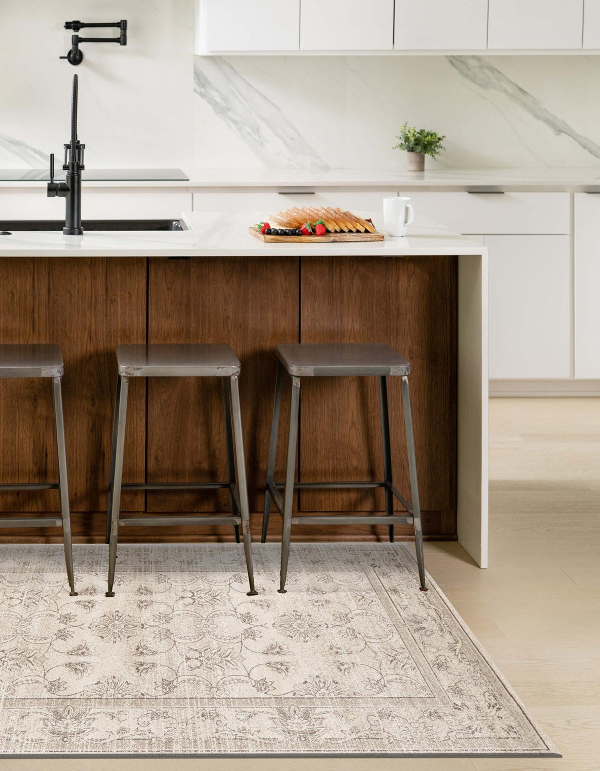 Horizon Collection Area Rug -  Meridian Rectangular Ivory  lifestyle 62