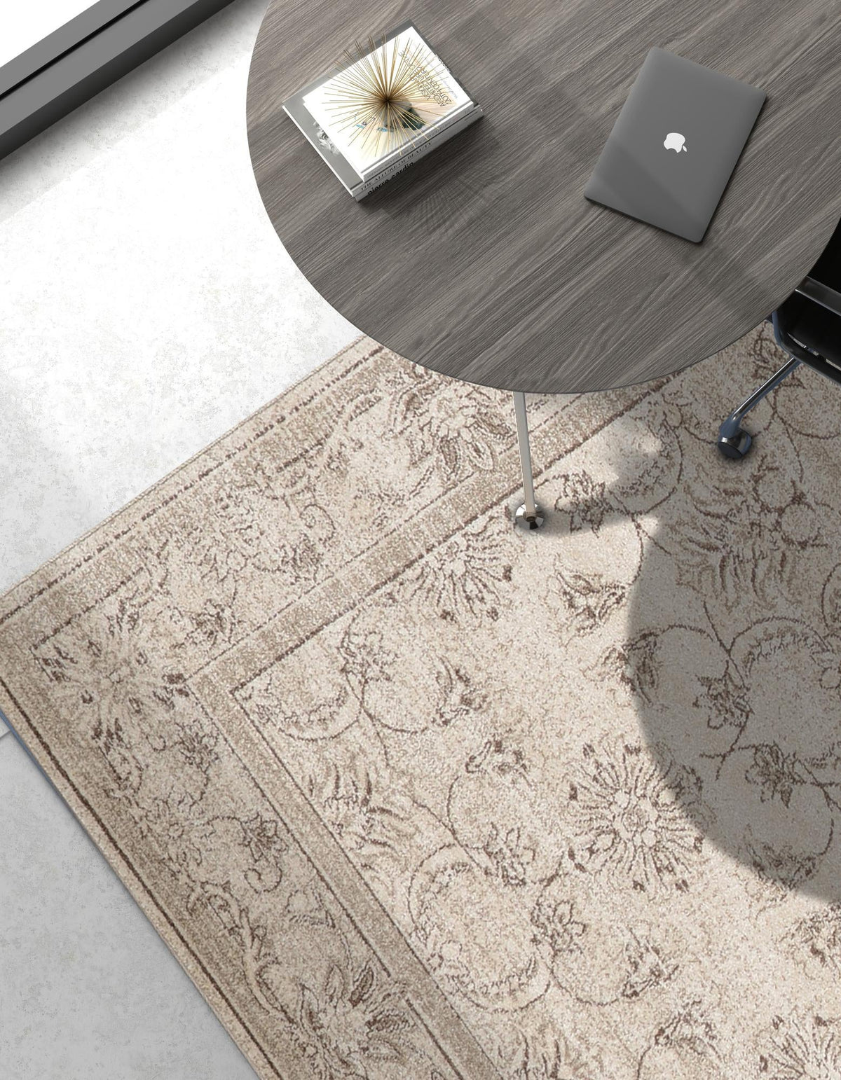 Horizon Collection Area Rug -  Meridian Rectangular Ivory  lifestyle 87