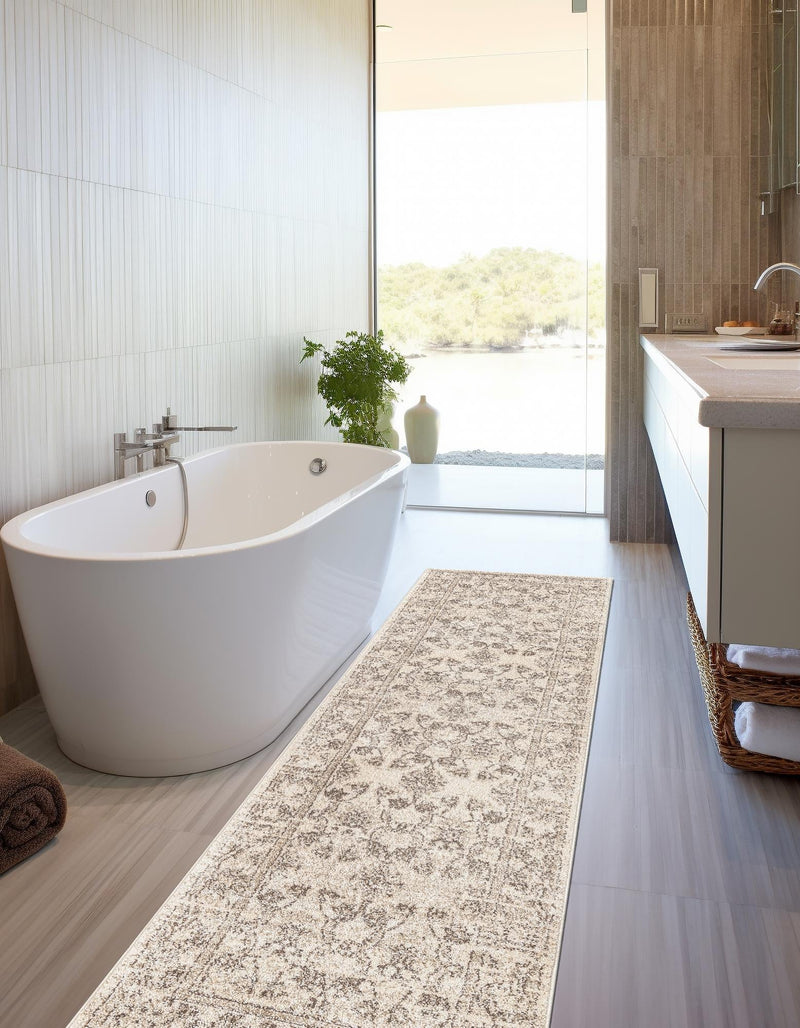Horizon Collection Area Rug -  Meridian Runner Ivory  lifestyle 74