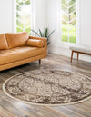 Horizon Collection Area Rug -  Sierra Round Beige  lifestyle 39