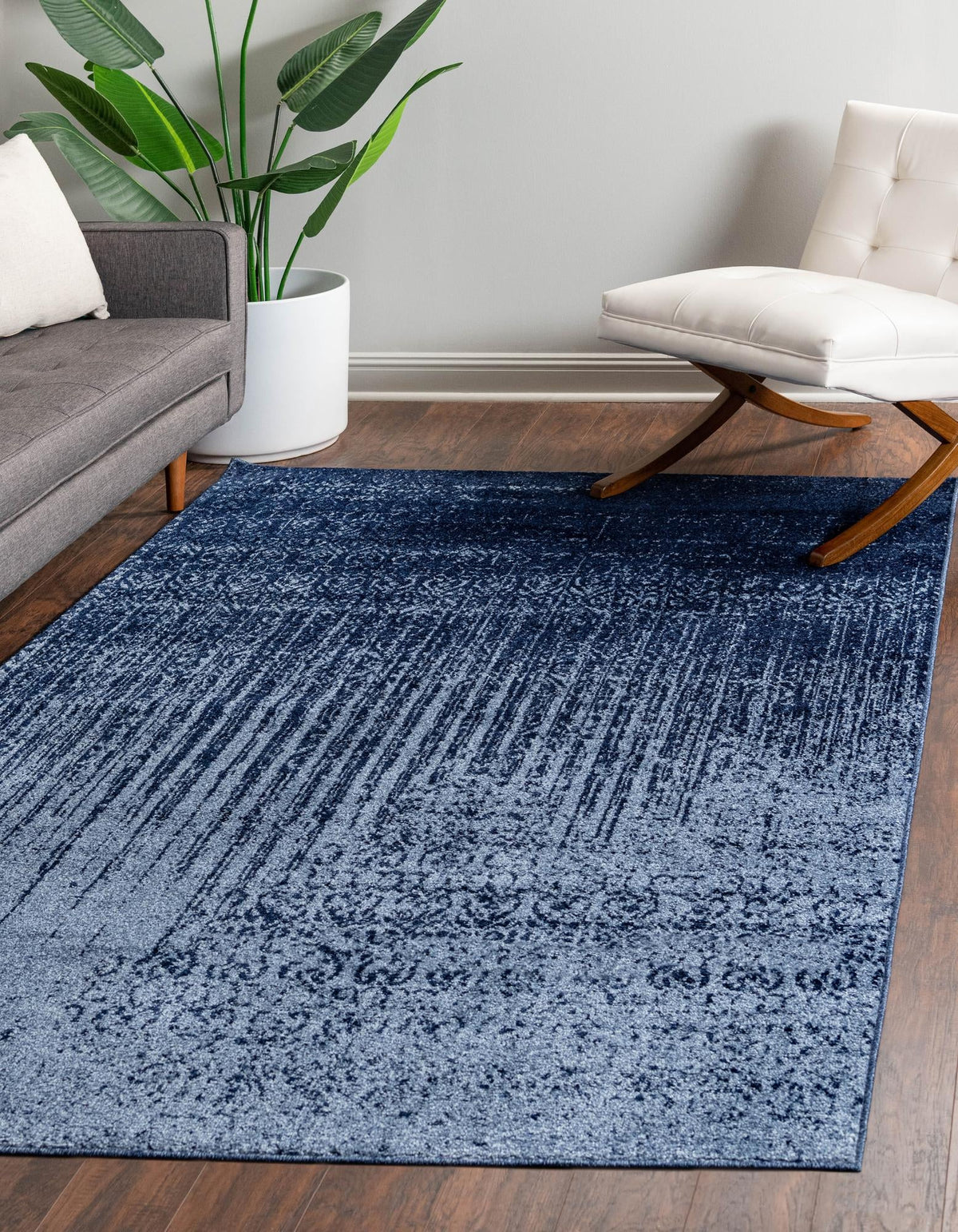 Studio Haven Collection Area Rug -  Workspace Rectangle Blue  lifestyle 4