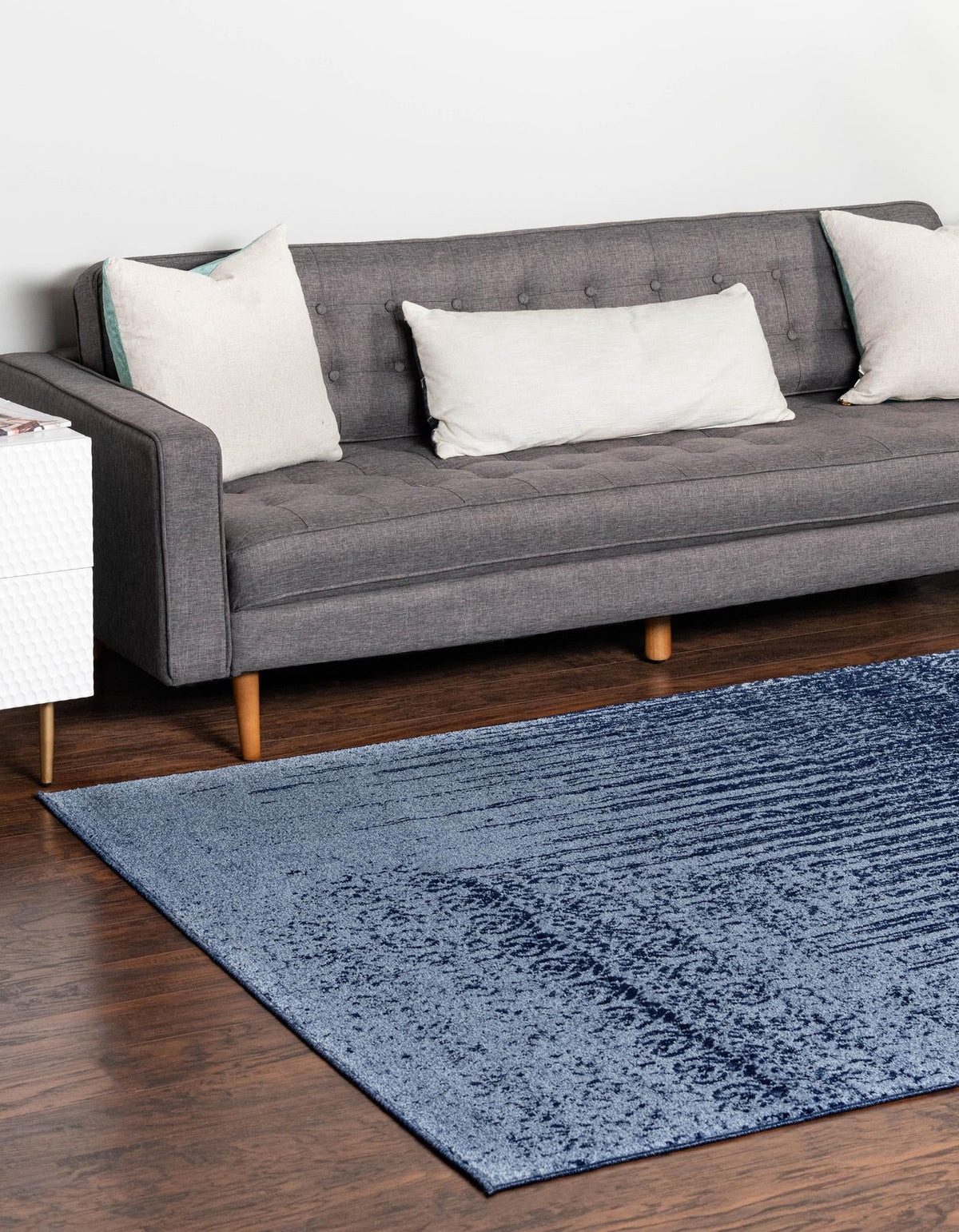 Studio Haven Collection Area Rug -  Workspace Rectangle Blue  lifestyle 6