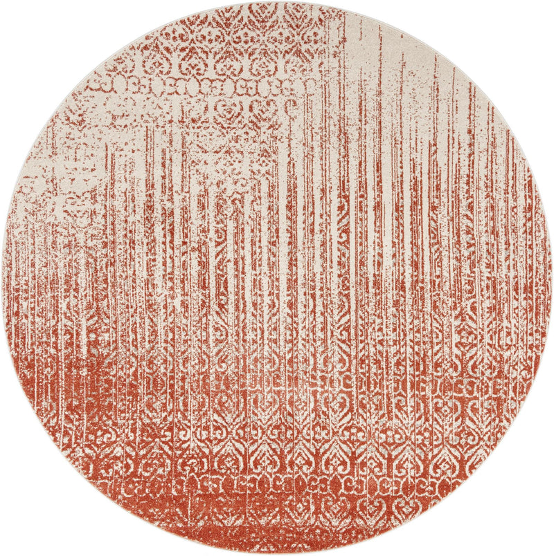 Studio Haven Collection Area Rug -  Workspace Round Red  lifestyle 84