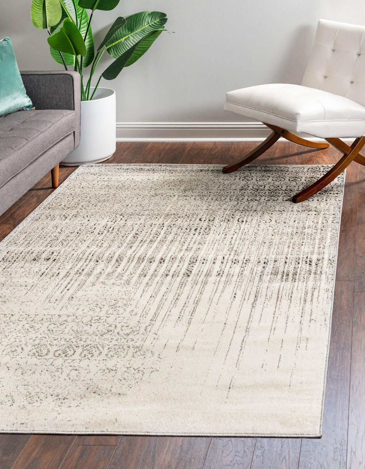 Studio Haven Collection Area Rug -  Workspace Rectangle Gray  lifestyle 3