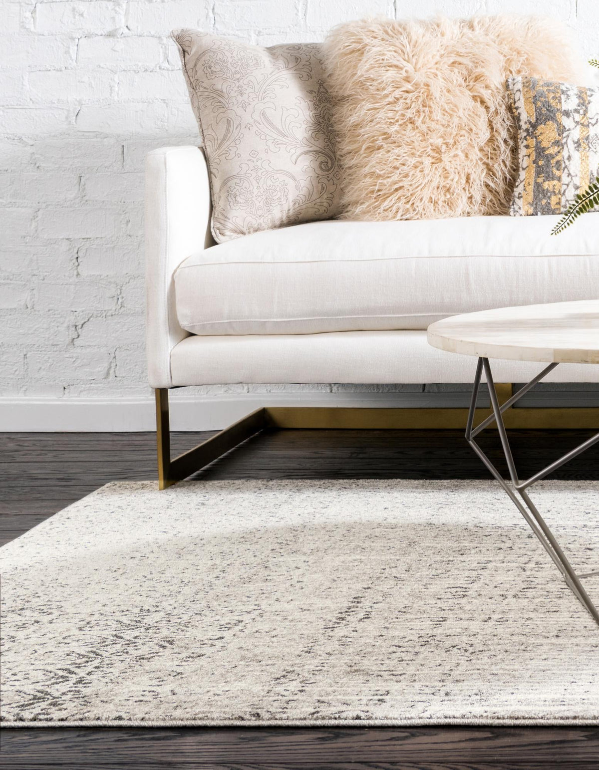 Studio Haven Collection Area Rug -  Workspace Rectangle Gray  lifestyle 7