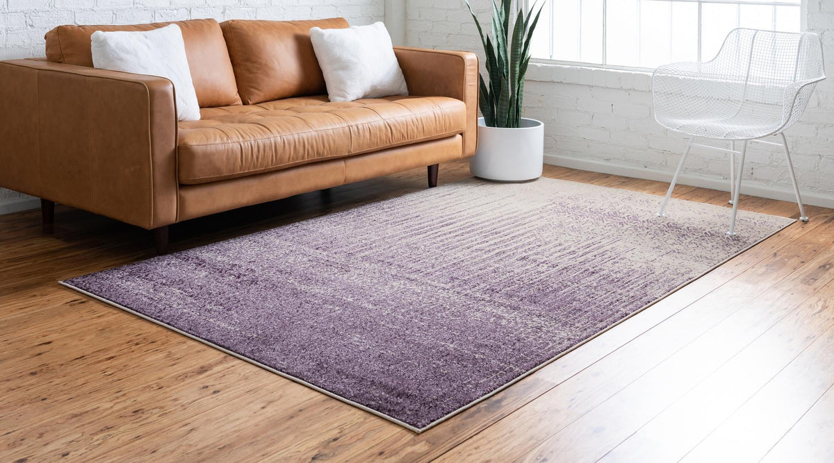 Studio Haven Collection Area Rug -  Workspace Rectangular Purple  lifestyle 51