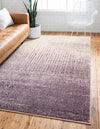 Studio Haven Collection Area Rug -  Workspace Rectangle Purple  lifestyle 27