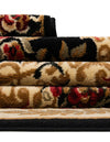 Versailles Elegance Collection Area Rug -  Vincennes Rectangle Black  lifestyle 31