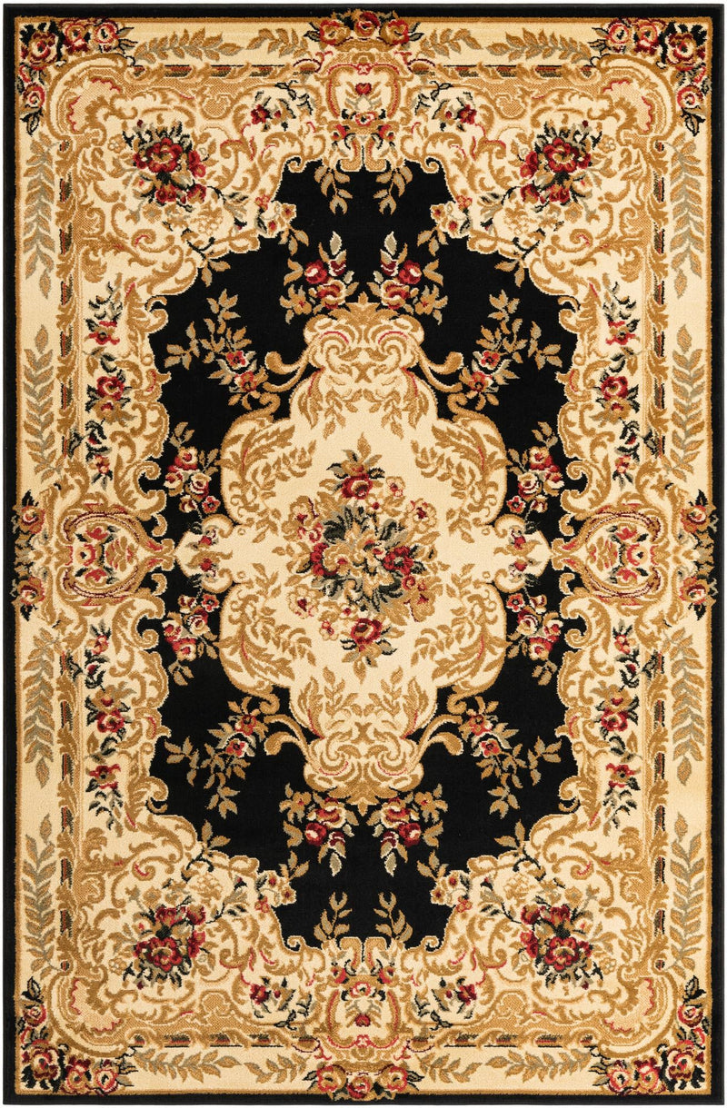 Versailles Elegance Collection Area Rug -  Vincennes Rectangle Black  lifestyle 3