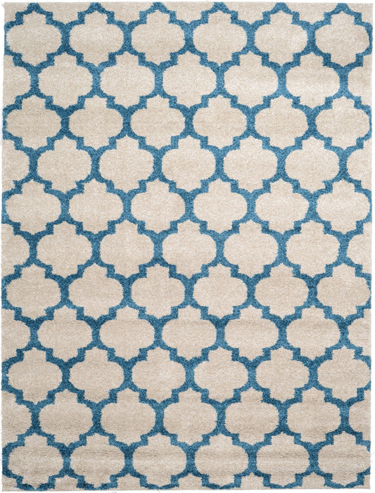 Lattice Gardens Collection Area Rug -  Bloomfield (Beige) Rectangle Beige Main