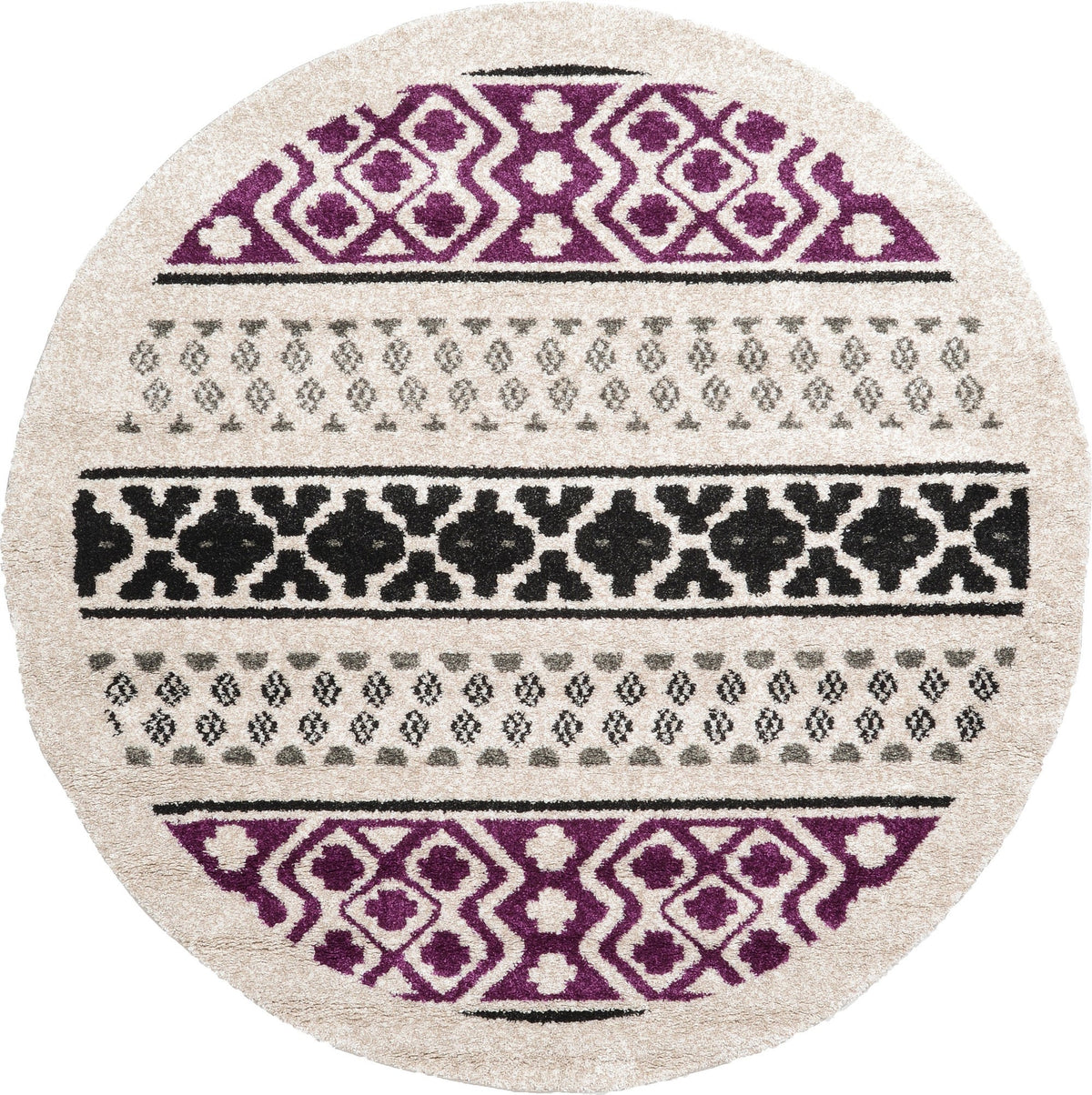 Marrakesh Sands Collection Area Rug - Casablanca Round Beige  lifestyle 3