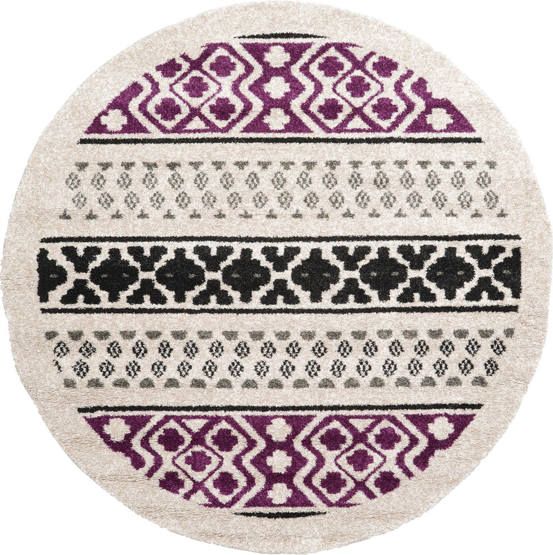 Marrakesh Sands Collection Area Rug - Casablanca Round Beige  lifestyle 3