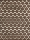 Lattice Gardens Collection Area Rug -  Bloomfield (Brown) Rectangle Brown Main