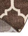 Lattice Gardens Collection Area Rug -  Bloomfield (Brown) Round Brown  lifestyle 67