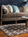 Lattice Gardens Collection Area Rug -  Bloomfield (Brown) Rectangular Brown  lifestyle 52