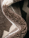 Lattice Gardens Collection Area Rug -  Bloomfield (Brown) Rectangular Brown  lifestyle 65