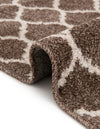 Lattice Gardens Collection Area Rug -  Bloomfield (Brown) Rectangular Brown  lifestyle 69