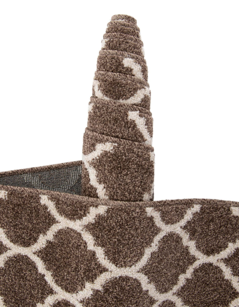 Lattice Gardens Collection Area Rug -  Bloomfield (Brown) Rectangular Brown  lifestyle 71