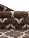 Lattice Gardens Collection Area Rug -  Bloomfield (Brown) Rectangular Brown  lifestyle 80