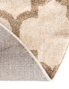 Lattice Gardens Collection Area Rug -  Bloomfield (Beige and Light Brown) Round Beige and Light Brown  lifestyle 55