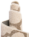Lattice Gardens Collection Area Rug -  Bloomfield (Beige and Light Brown) Round Beige and Light Brown  lifestyle 63