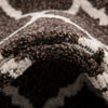 Lattice Gardens Collection Area Rug -  Bloomfield (Chocolate Brown) Round Chocolate Brown  lifestyle 38