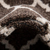 Lattice Gardens Collection Area Rug -  Bloomfield (Chocolate Brown) Round Chocolate Brown  lifestyle 78