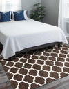 Lattice Gardens Collection Area Rug -  Bloomfield (Chocolate Brown) Rectangle Chocolate Brown  lifestyle 8