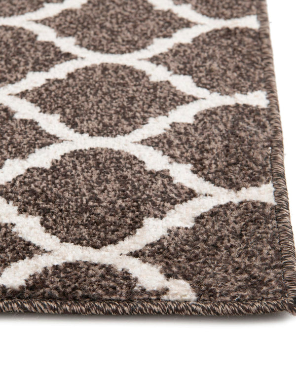 Lattice Gardens Collection Area Rug -  Bloomfield (Chocolate Brown) Rectangle Chocolate Brown  lifestyle 14