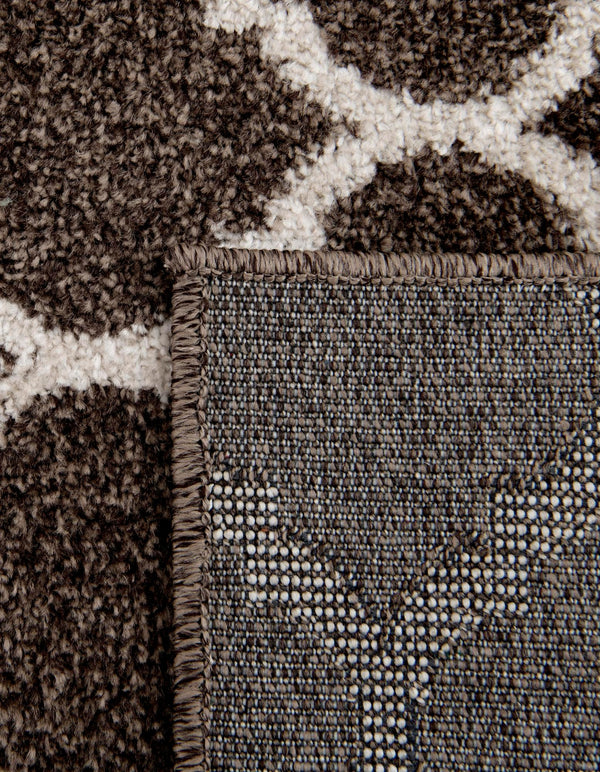 Lattice Gardens Collection Area Rug -  Bloomfield (Chocolate Brown) Rectangle Chocolate Brown  lifestyle 16