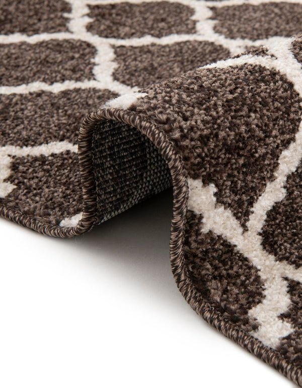 Lattice Gardens Collection Area Rug -  Bloomfield (Chocolate Brown) Rectangle Chocolate Brown  lifestyle 17
