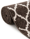Lattice Gardens Collection Area Rug -  Bloomfield (Chocolate Brown) Rectangle Chocolate Brown  lifestyle 19
