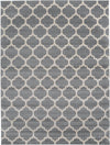 Lattice Gardens Collection Area Rug -  Bloomfield (Dark Gray) Rectangle Dark Gray Main