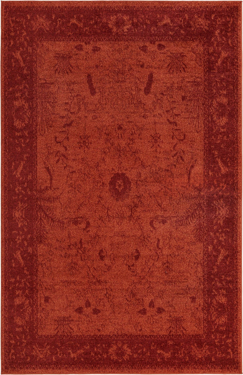 Horizon Collection Area Rug -  Apex (Rust Red) Rectangle Rust Red  lifestyle 3