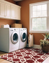 Lattice Gardens Collection Area Rug -  Greenhedge Rectangle Dark Terracotta  lifestyle 10