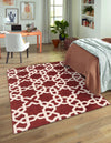 Lattice Gardens Collection Area Rug -  Greenhedge Rectangle Dark Terracotta  lifestyle 25