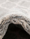 Lattice Gardens Collection Area Rug -  Bloomfield (Light Gray) Round Light Gray  lifestyle 41