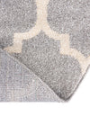 Lattice Gardens Collection Area Rug -  Bloomfield (Light Gray) Round Light Gray  lifestyle 45