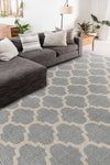 Lattice Gardens Collection Area Rug -  Bloomfield (Light Gray) Rectangular Light Gray  lifestyle 36