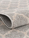 Lattice Gardens Collection Area Rug -  Bloomfield (Light Gray) Rectangle Light Gray  lifestyle 4