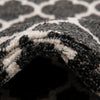 Lattice Gardens Collection Area Rug -  Bloomfield (Black) Round Black  lifestyle 41