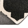 Lattice Gardens Collection Area Rug -  Bloomfield (Black) Round Black  lifestyle 66