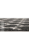 Lattice Gardens Collection Area Rug -  Bloomfield (Black) Rectangular Black  lifestyle 60