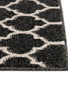 Lattice Gardens Collection Area Rug -  Bloomfield (Black) Rectangular Black  lifestyle 68