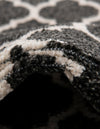 Lattice Gardens Collection Area Rug -  Bloomfield (Black) Rectangular Black  lifestyle 70